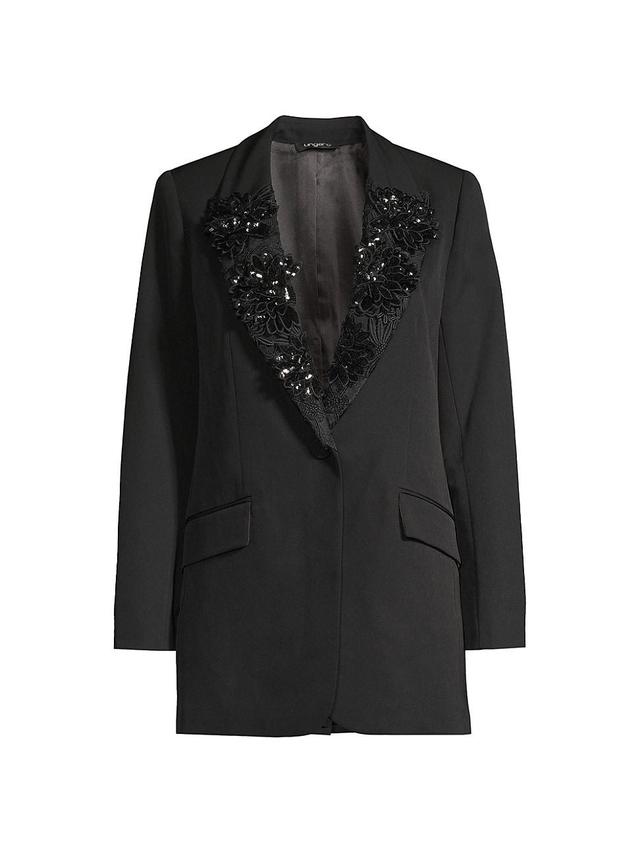 Womens Cleo Floral Applique Jacket Product Image