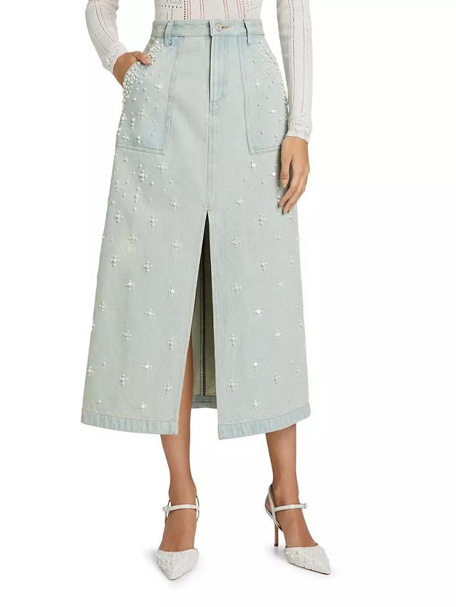 Perlette Denim Skirt Product Image