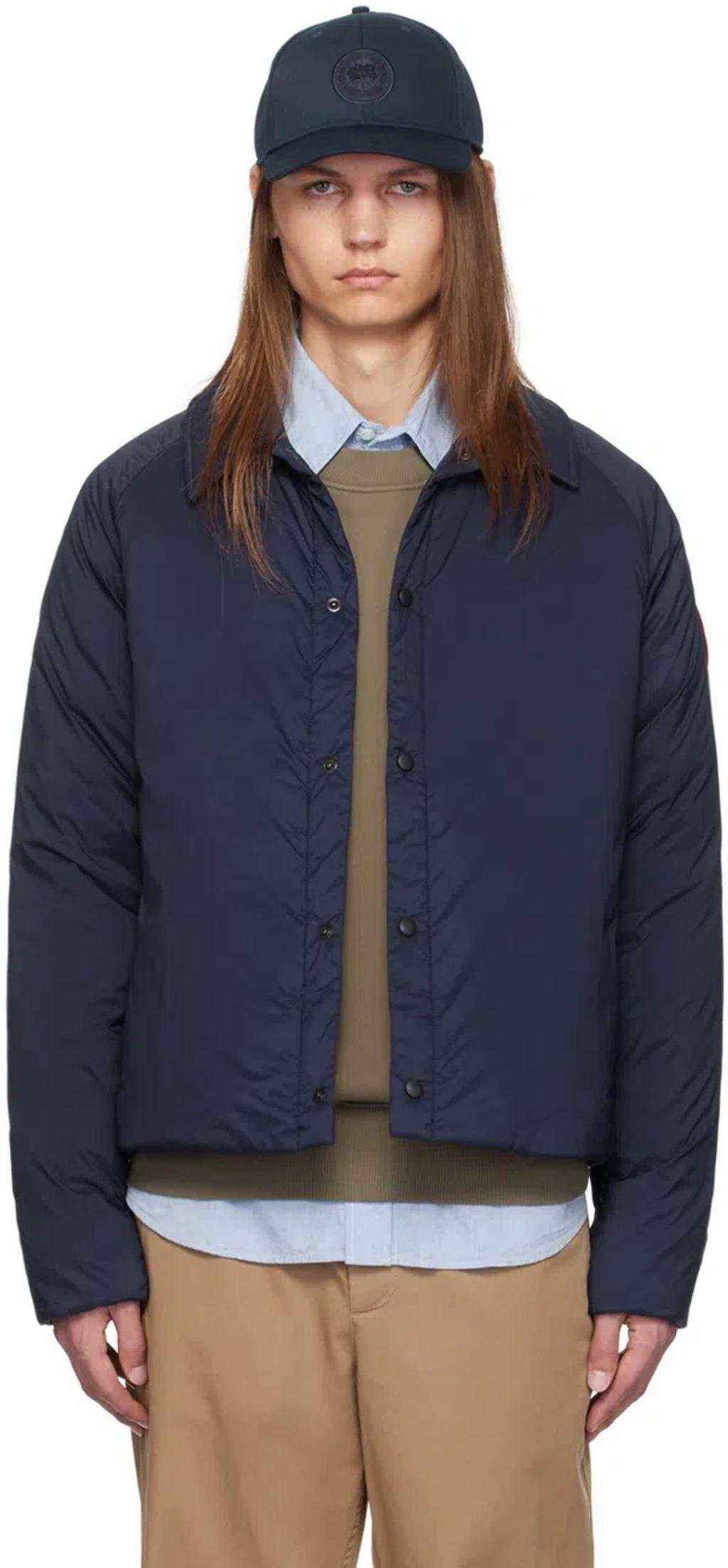 CANADA GOOSE Lodge Blue Polyamide Jacket Product Image