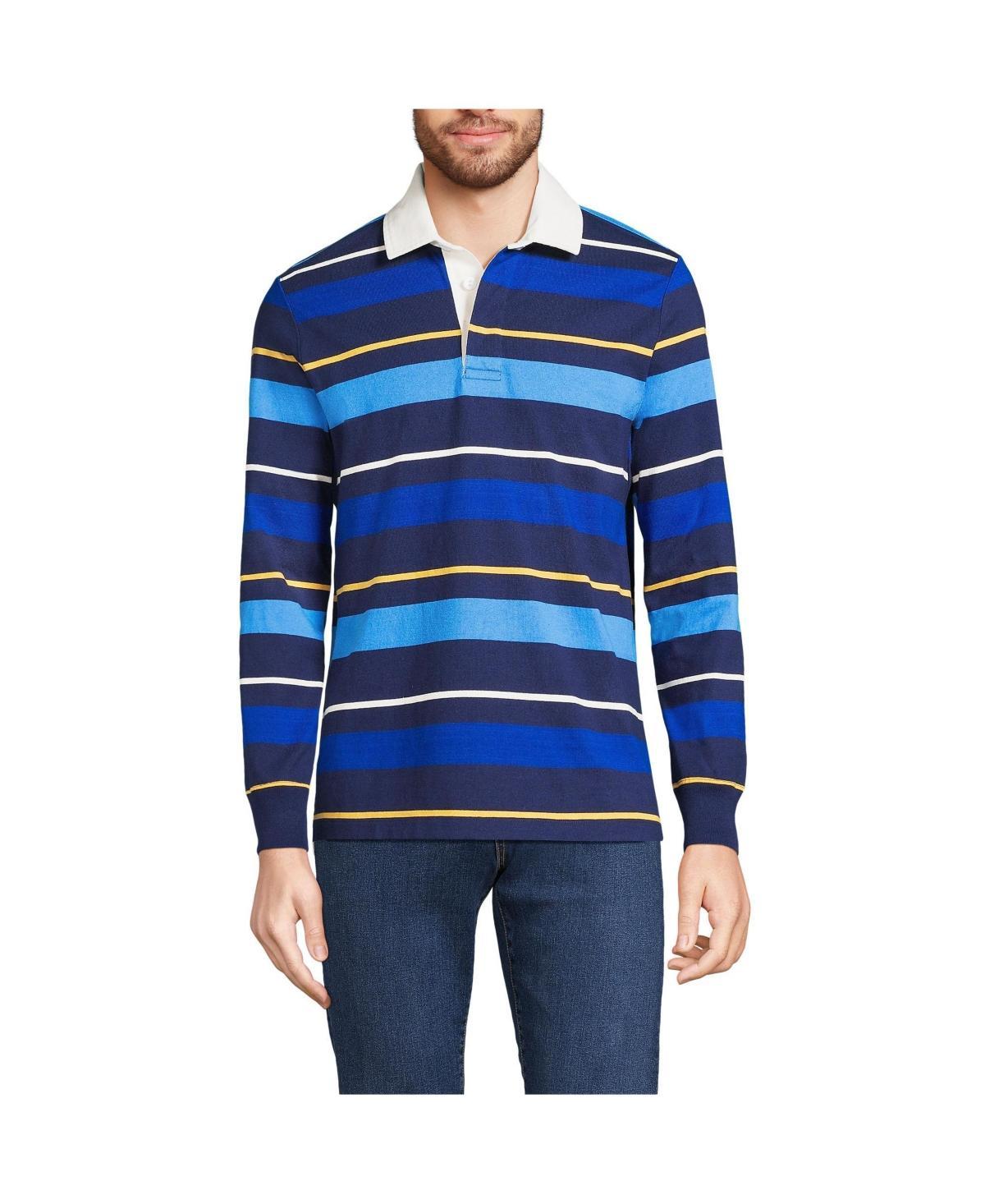 Mens Lands End Striped Rugby Shirt Product Image