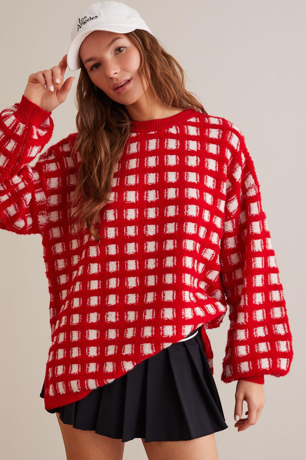 Next Level Checkered Sweater Product Image