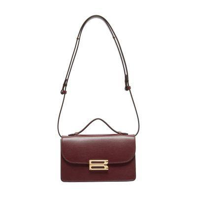 Buckle Mini Handbag In Burgundy product image