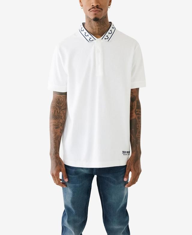 True Religion Mens Short Sleeve Relaxed Polo Shirt Product Image