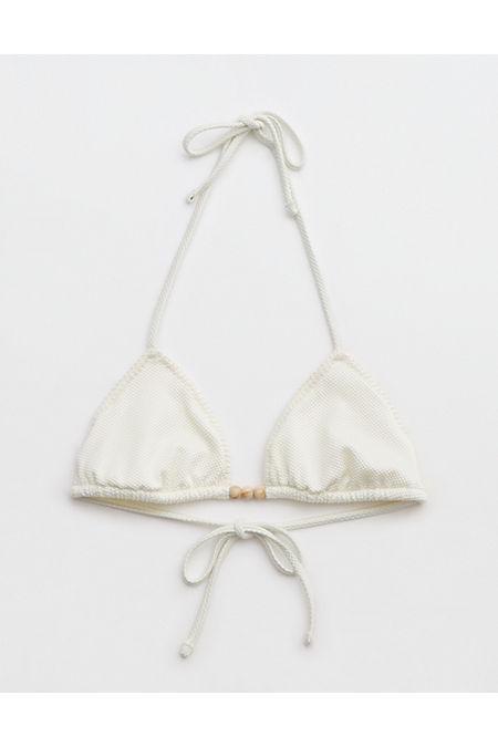 Aerie Shine Pique String Triangle Bikini Top Women's Product Image