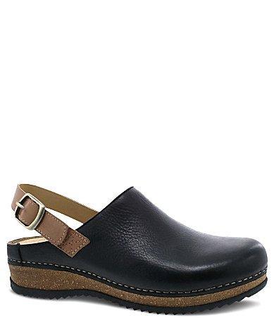 Dansko Merrin Leather Slingback Strap Clogs Product Image