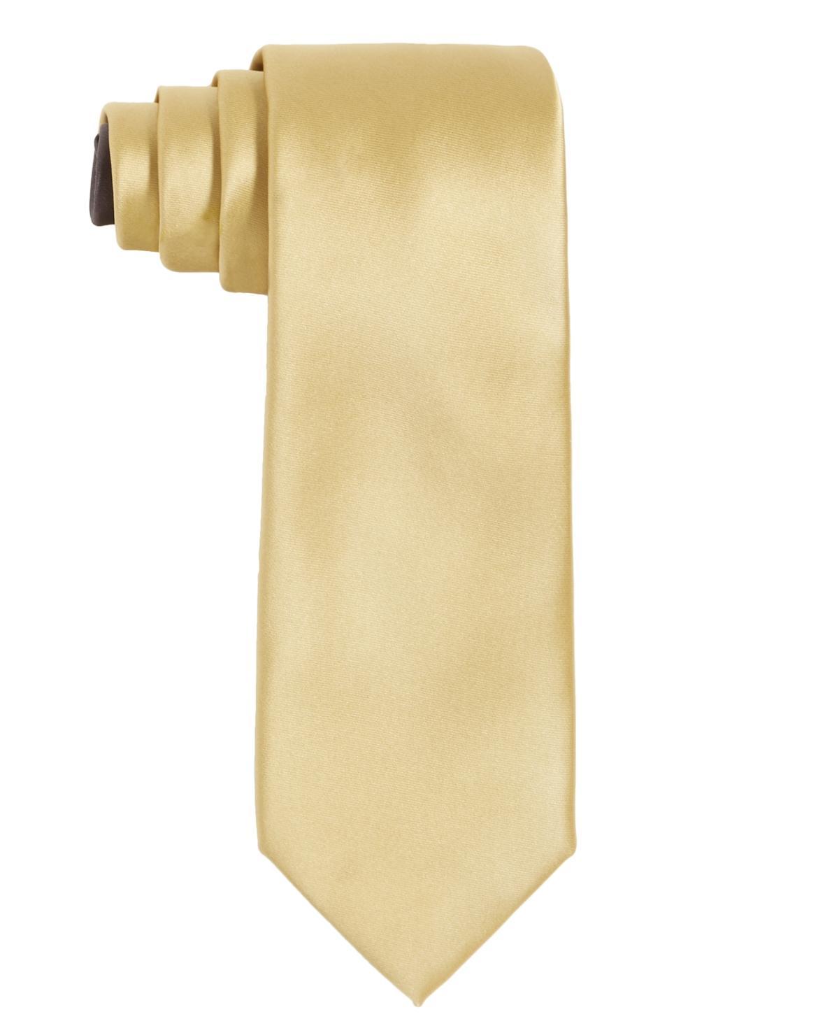 Tayion Collection Mens Brown Solid Tie Product Image