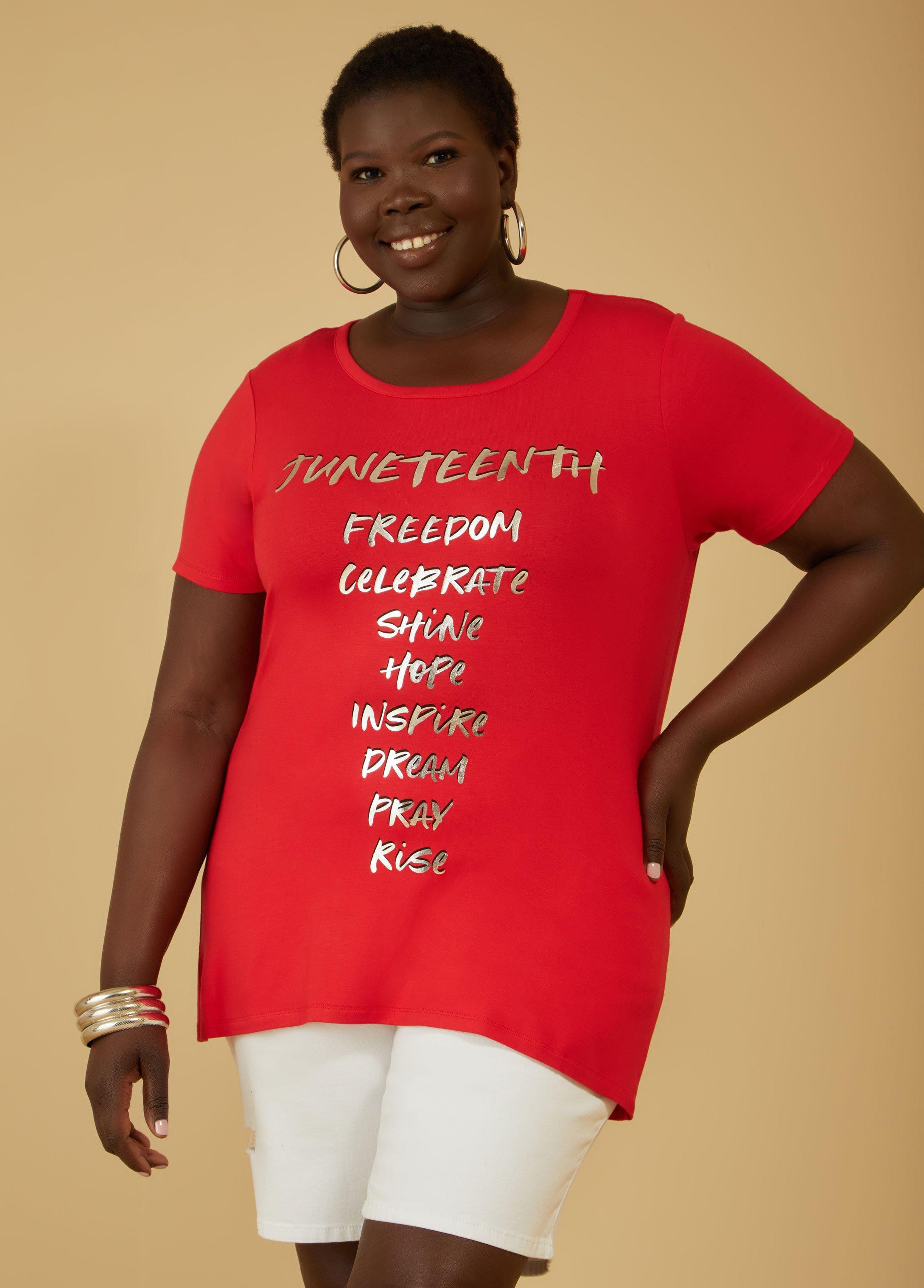 Plus Size Juneteenth Affirmations Tee Ashley Stewart Product Image