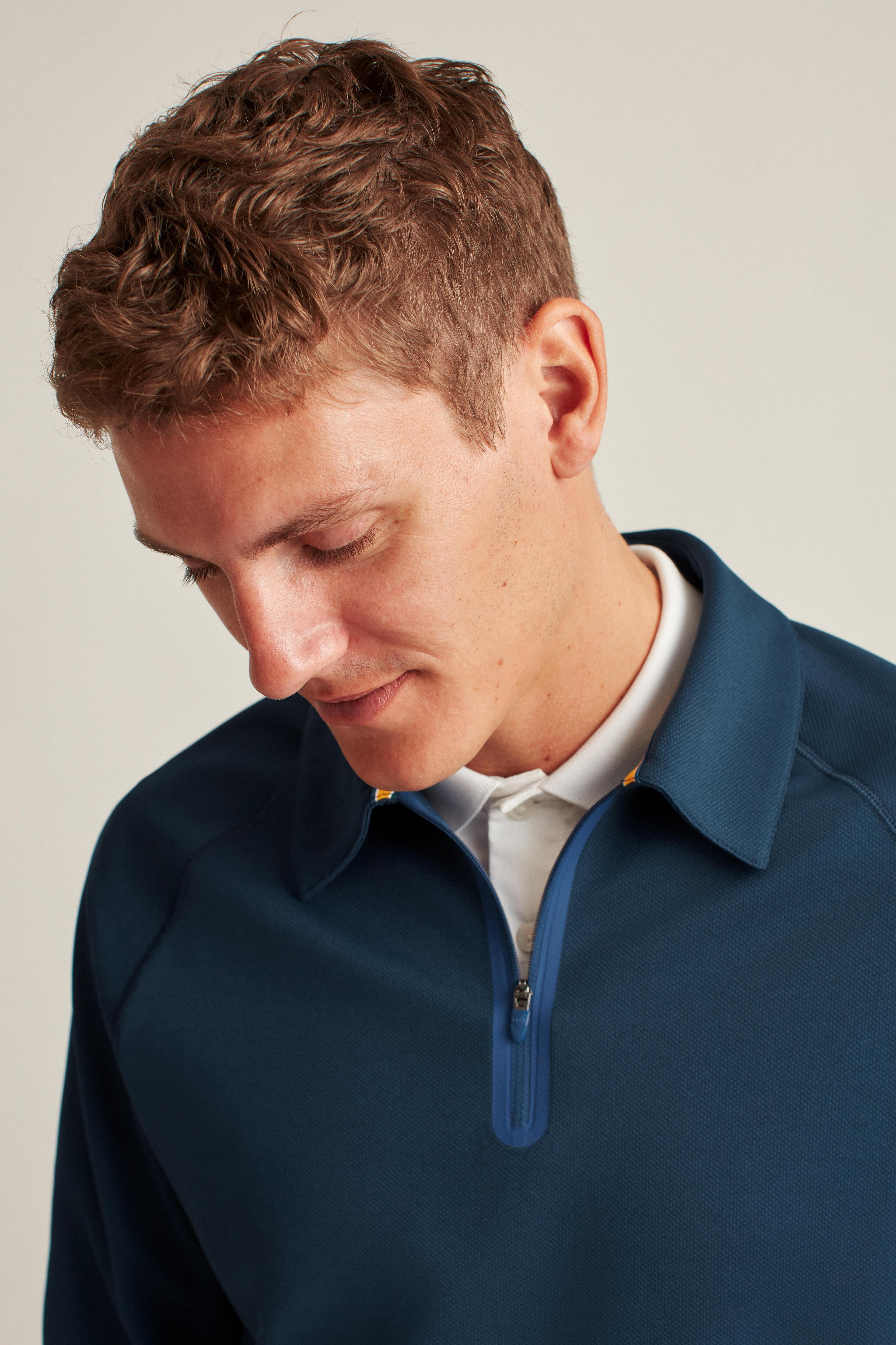 Fall Ball Long Sleeve Golf Polo Product Image