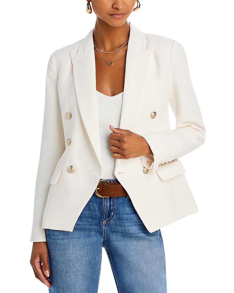 Womens Kenzie Cotton-Blend Double-Breasted Blazer Product Image