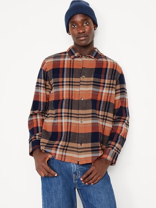 Heavyweight Plaid Flannel Shirt Product Image