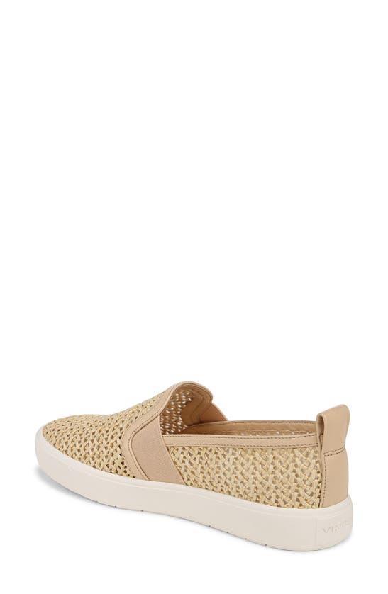 Women's Blair Raffia Slip On Sneakers In Beige Product Image