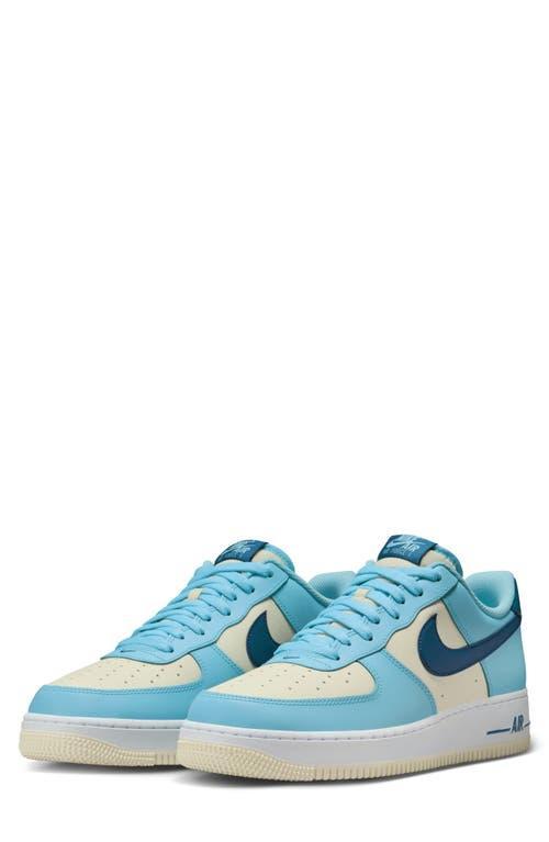 NIKE Air Force 1 '07 Basketball Sneaker In Aquarius Blue/court Blue Product Image