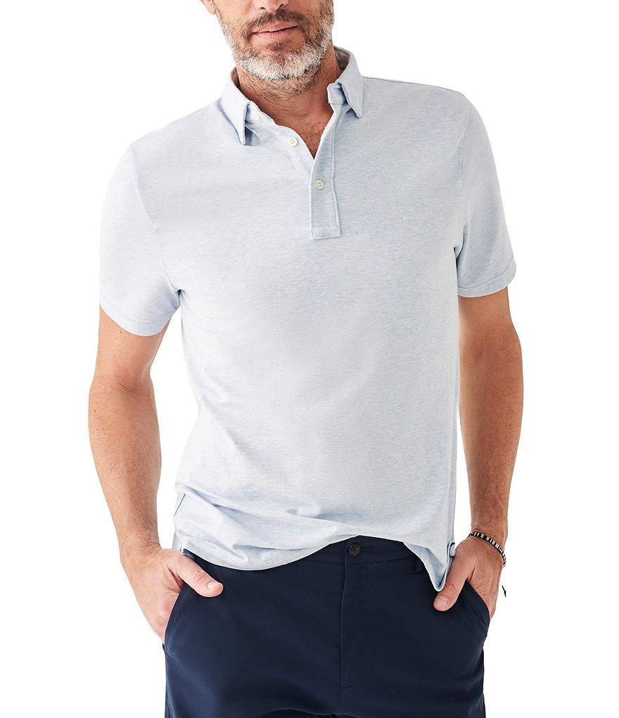 Faherty Movement Heather Short Sleeve Polo Shirt Product Image