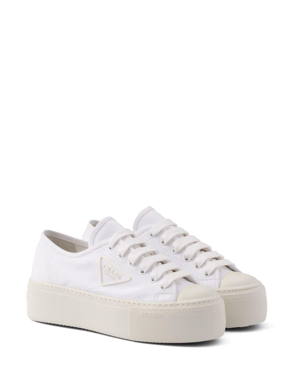 Lace-up Sneakers In White Product Image