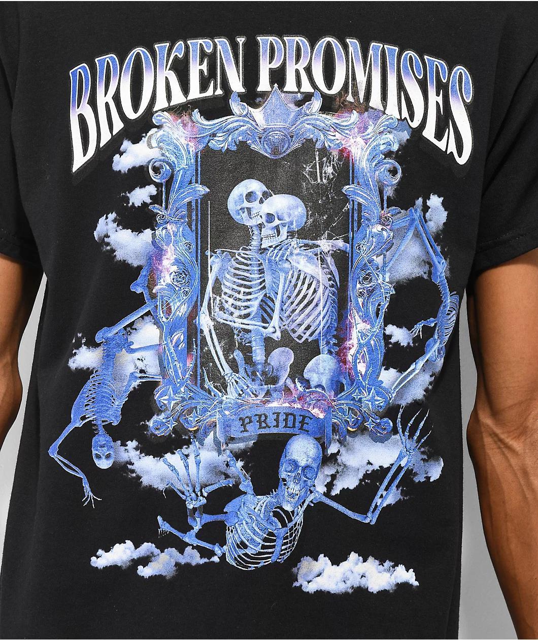 Broken Promises Deadly Sins Pride Black T-Shirt Product Image