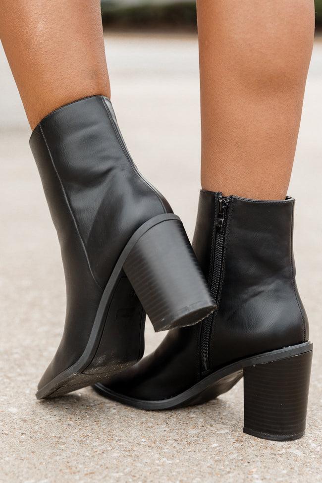 Lyla Black Classic Square Toe Bootie Product Image