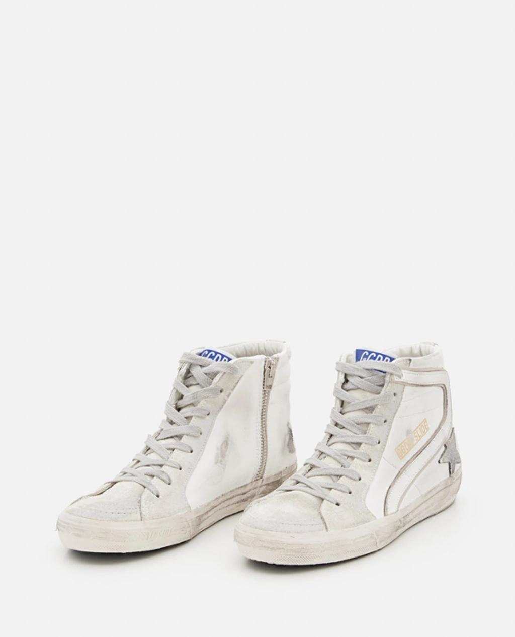 Slide High-top Sneaker In White Product Image