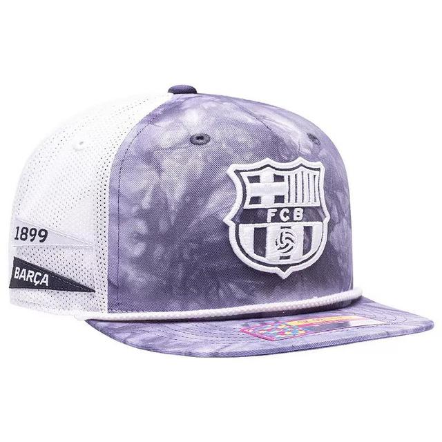 Mens Barcelona Woodstock Tie-Dye Trucker Snapback, Bar Blue Product Image