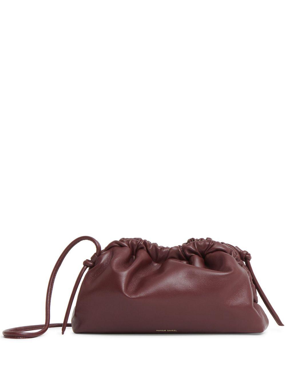 MANSUR GAVRIEL Mini Cloud Clutch Bag In Red Product Image