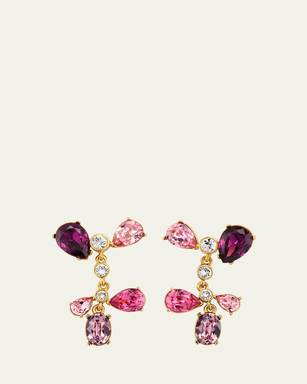 Crystal Cactus Chandelier Earrings Product Image