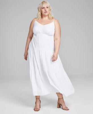 Trendy Plus Size Tiered Maxi Dress Product Image