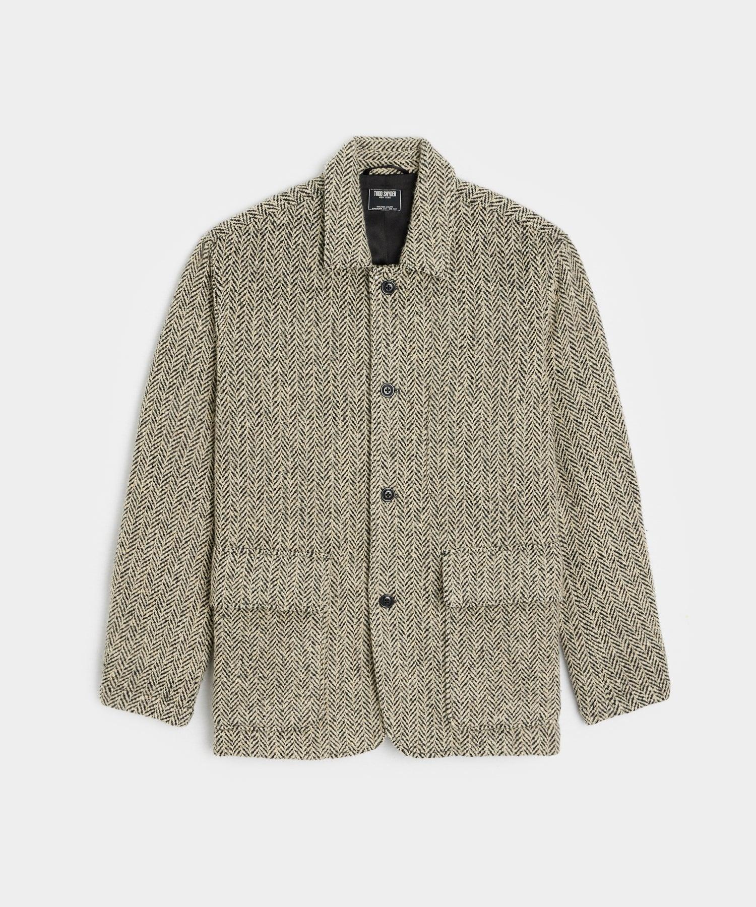 Italian Wool Walking Jacket Herringbone Product Image