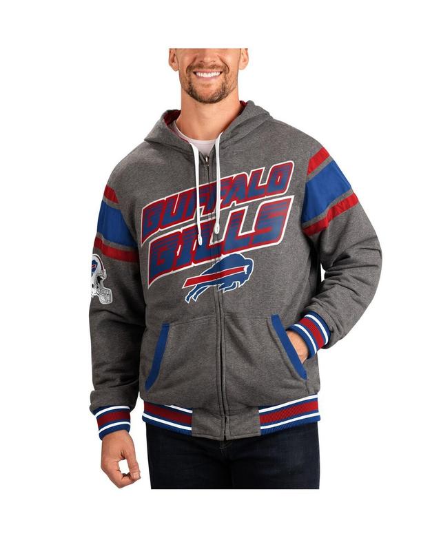 Mens G-III Sports by Carl Banks Royal/Gray Buffalo Bills Extreme Full Back Reversible Hoodie Full-Zip Jacket Product Image