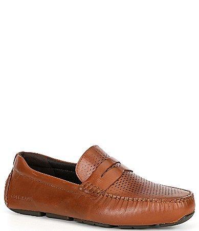 Cole Haan Grand Laser Penny Driver (British Tan/Java) Men's Shoes Product Image