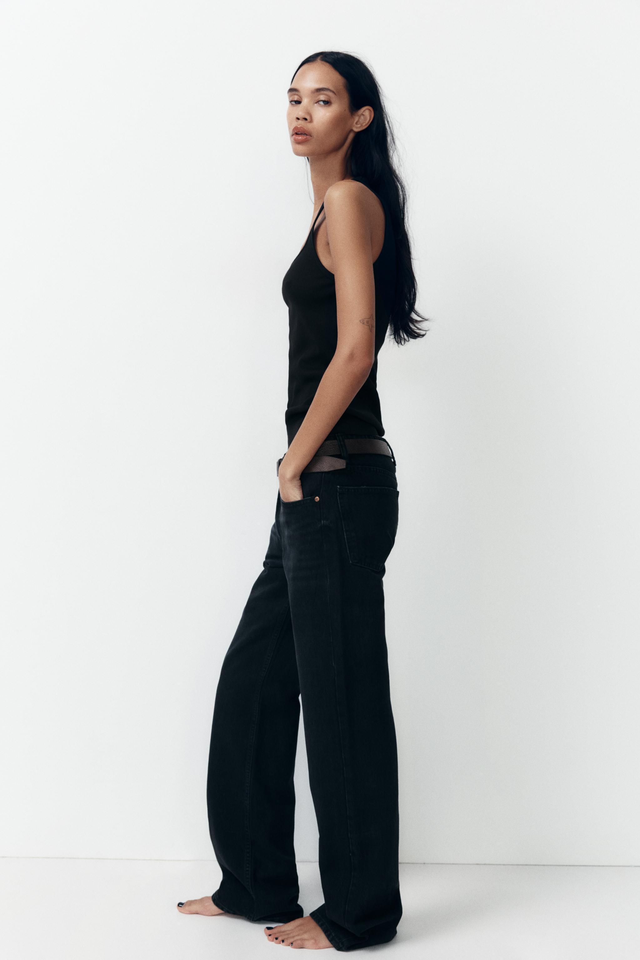 FULL LENGTH TRF MID-RISE WIDE LEG JEANS Product Image