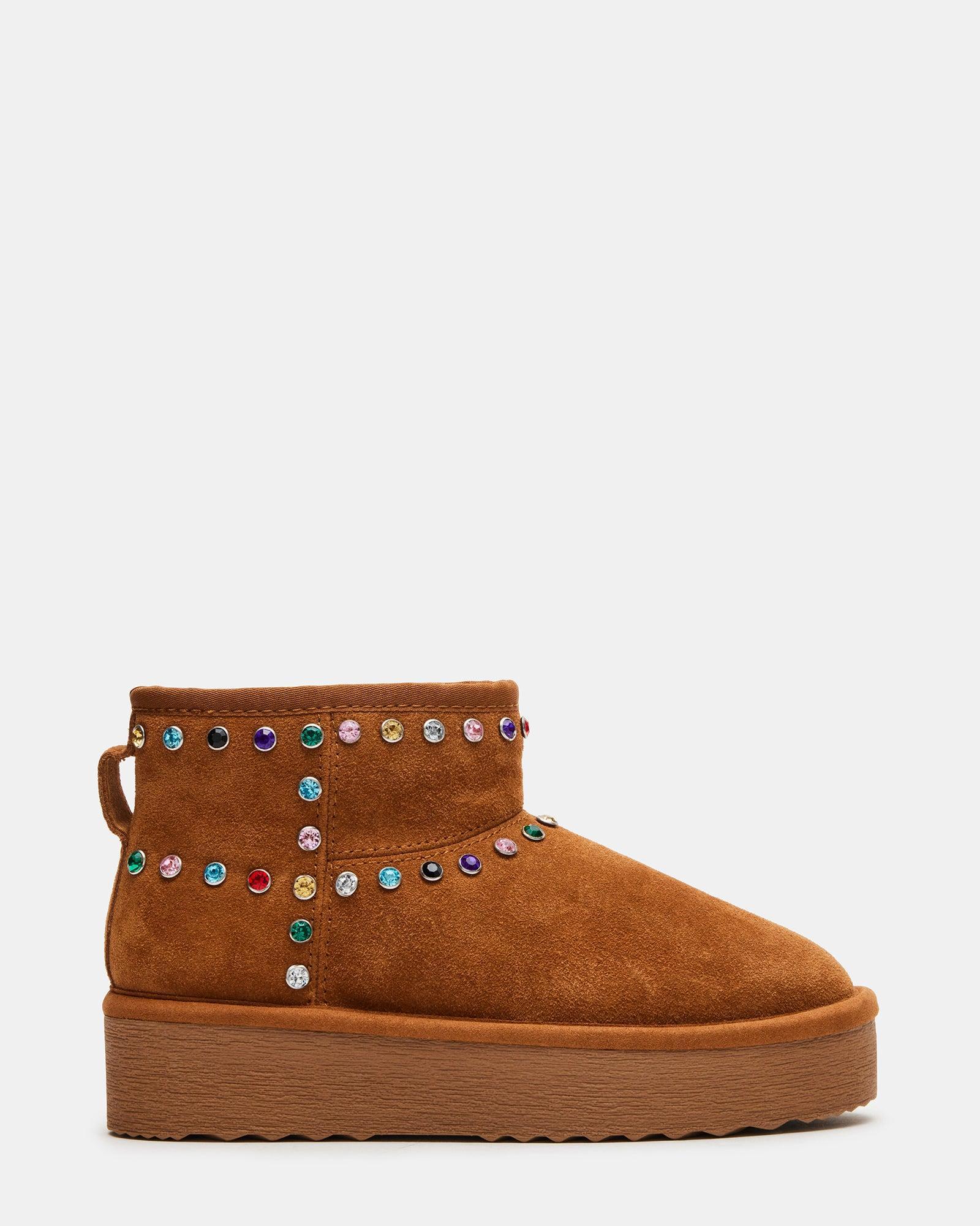 COMFY CHESTNUT SUEDE RHINESTONES Female Product Image