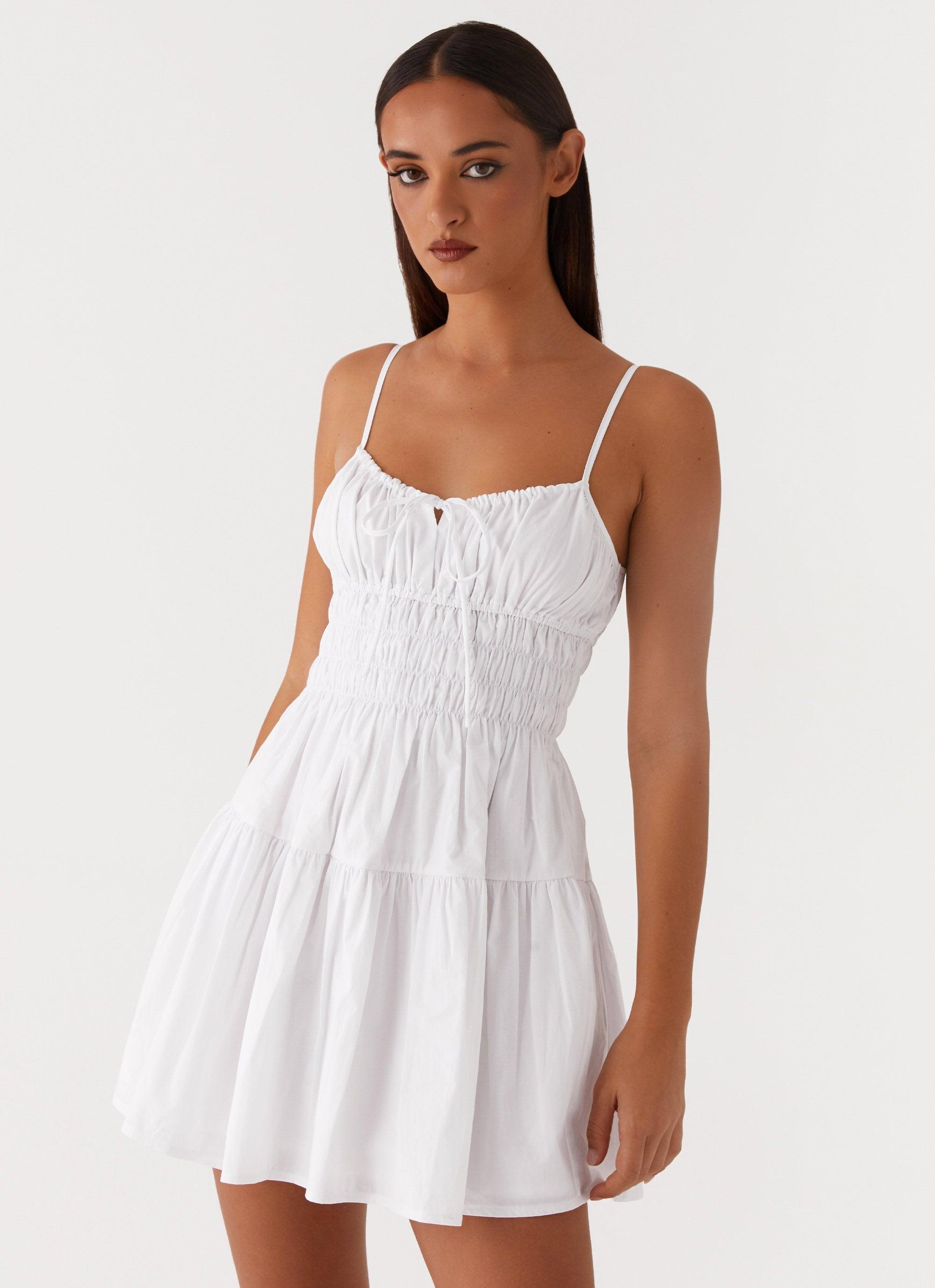 Adeline Cami Mini Dress - White Product Image