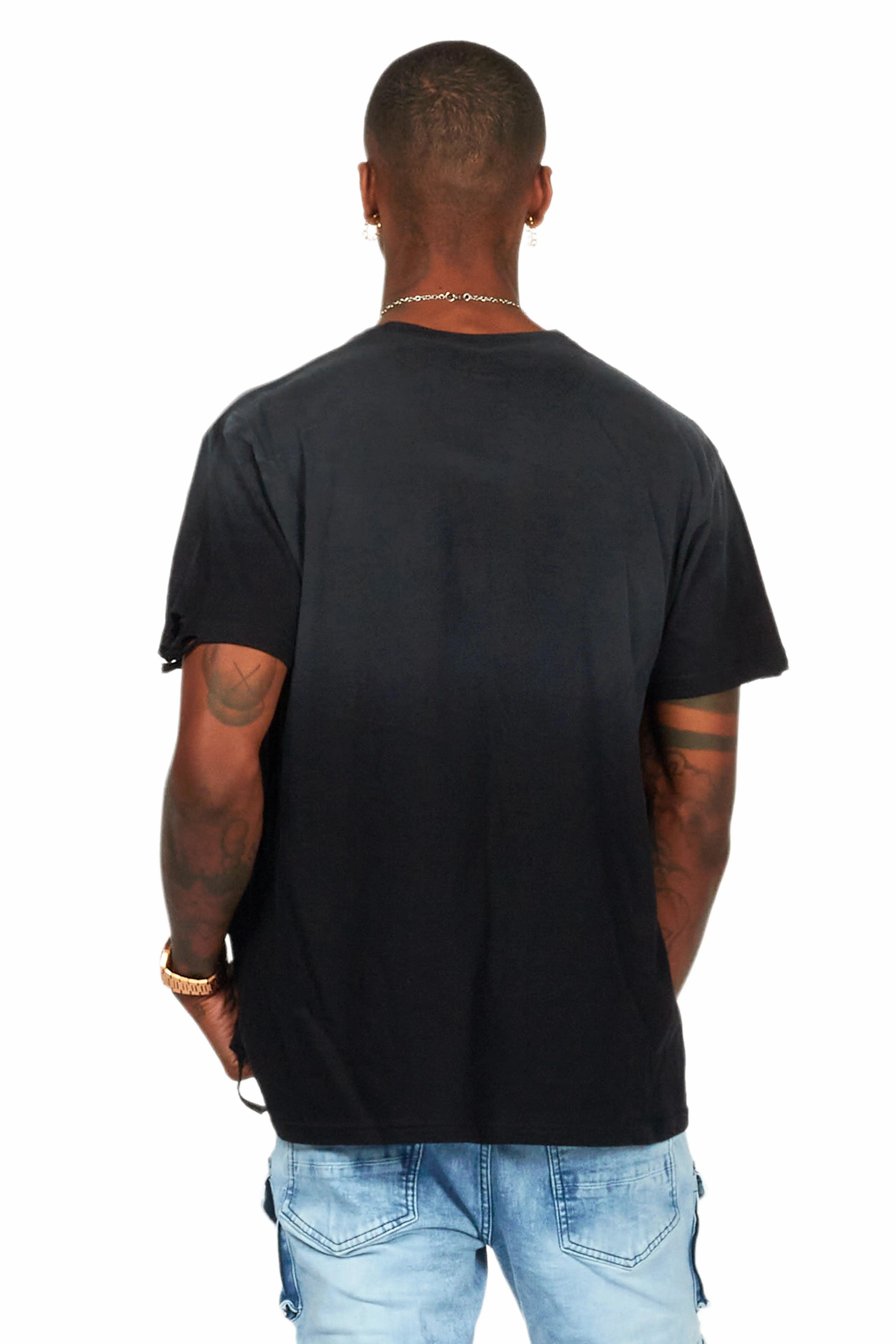 Inner Luv Black Oversized Graphic T-Shirt Male Product Image