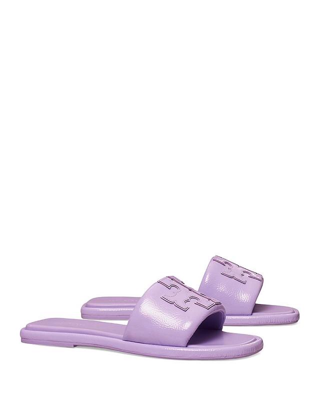 Tory Burch Double-T Leather Sport Slide Sandal Product Image