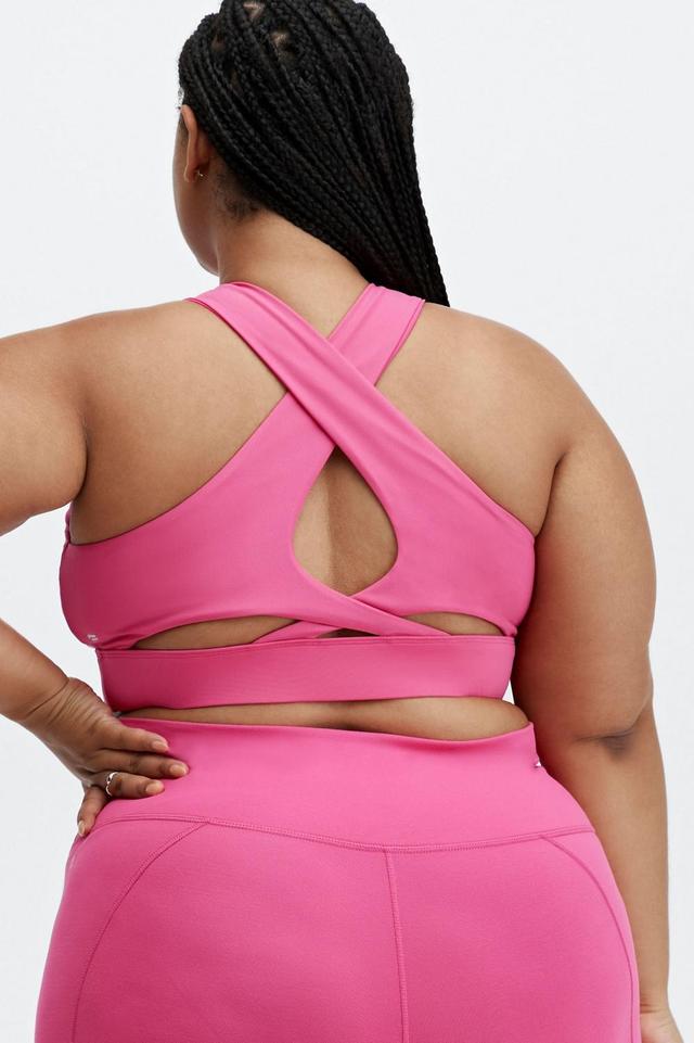 Fabletics No-Bounce Sports Bra Womens pink plus Size 4X Product Image