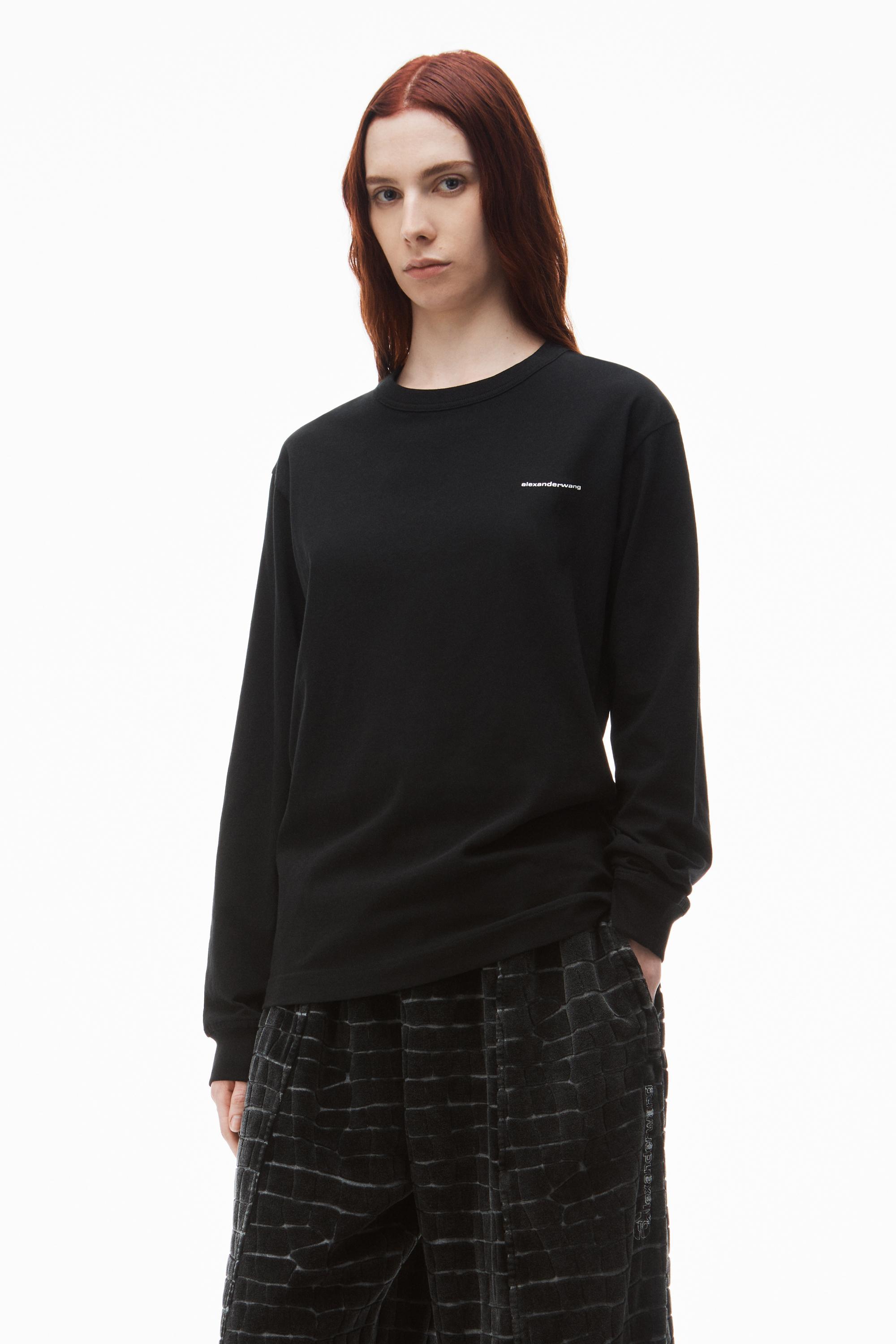 Long Sleeve Tee In High Twist Jersey Product Image