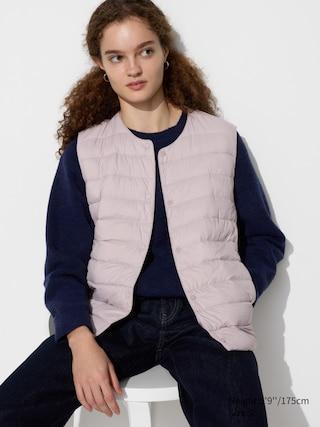 Womens Pufftech Compact Vest with Anti-Static Light Purple XL UNIQLO US Product Image