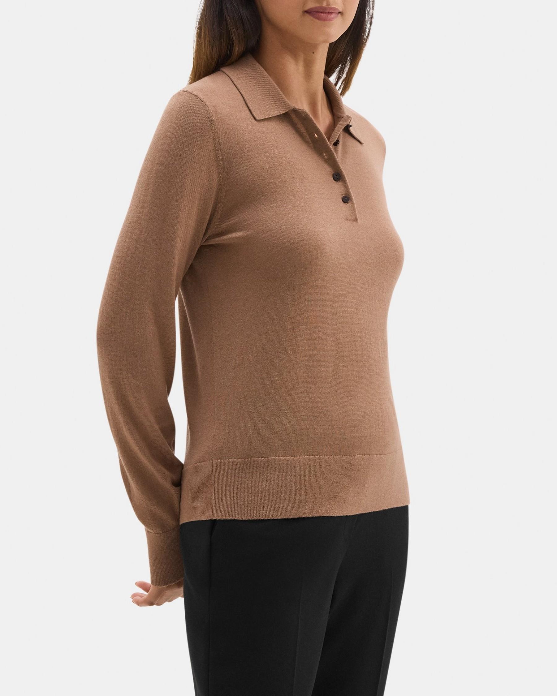 Collared Sweater in Fine Merino Wool Product Image