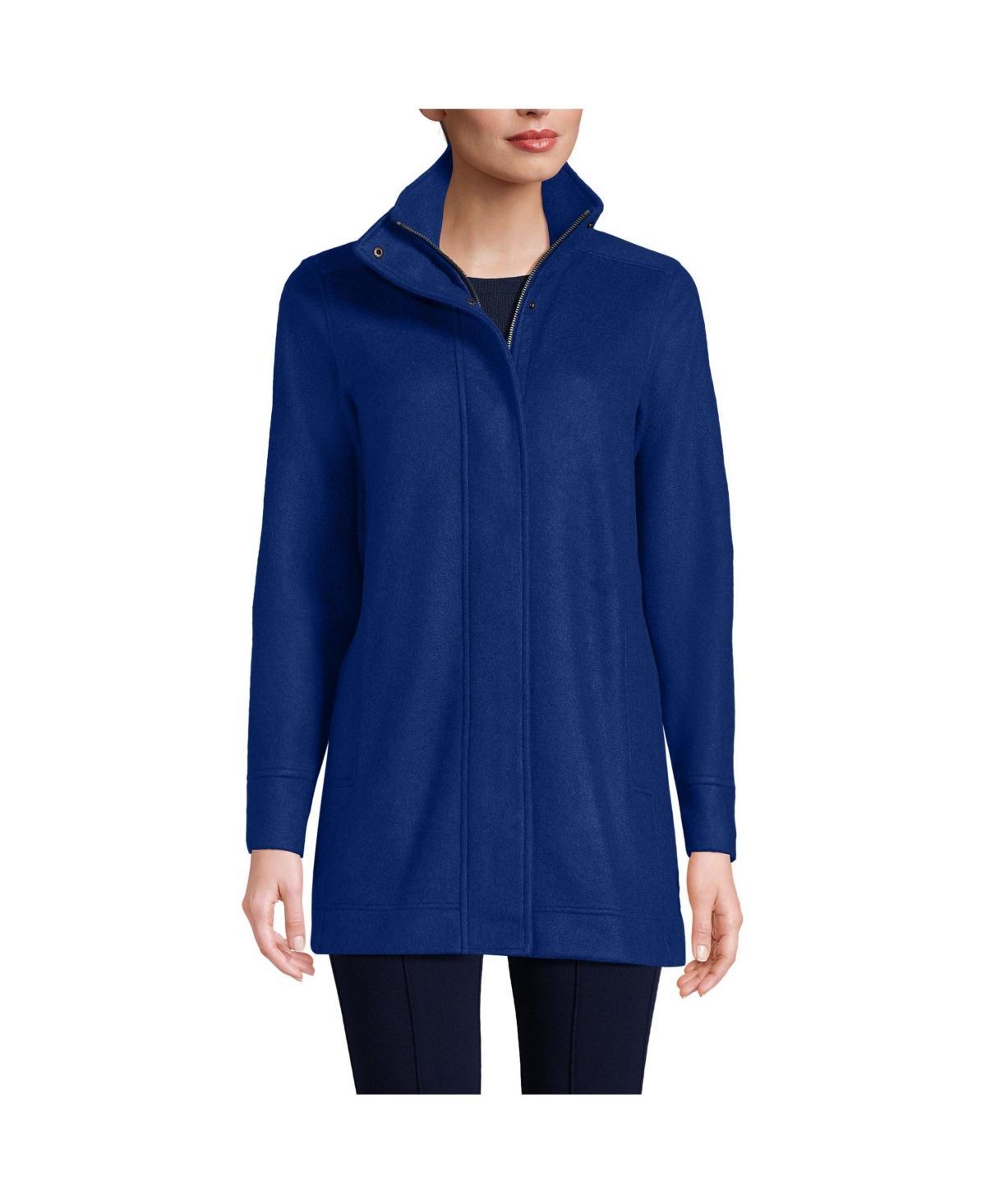 Lands End Womens Luxe Fleece Coat Product Image