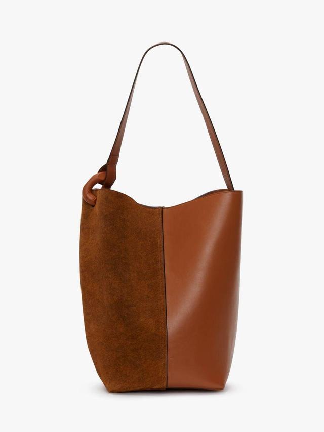 JWA CORNER BUCKET - SUEDE CROSSBODY BAG in brown | JW Anderson US  Product Image