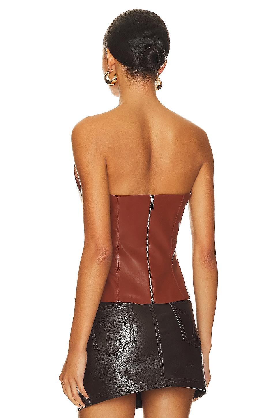 Leather Corset Top Rozie Corsets Product Image