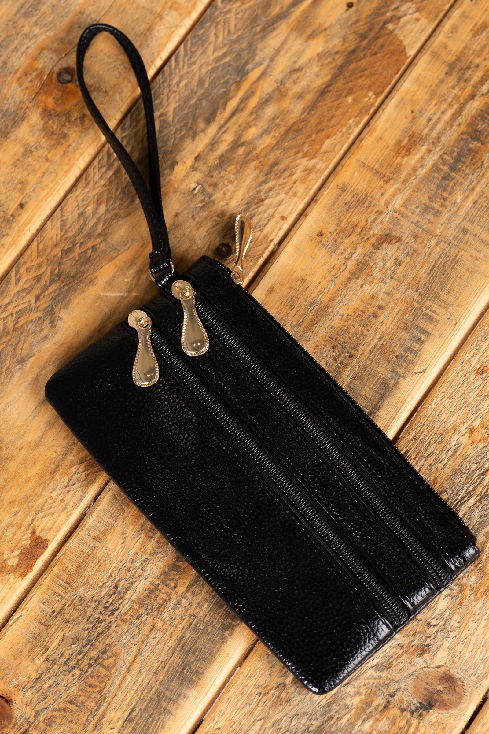 Vegan Leather Wrist Wallet Purse Product Image