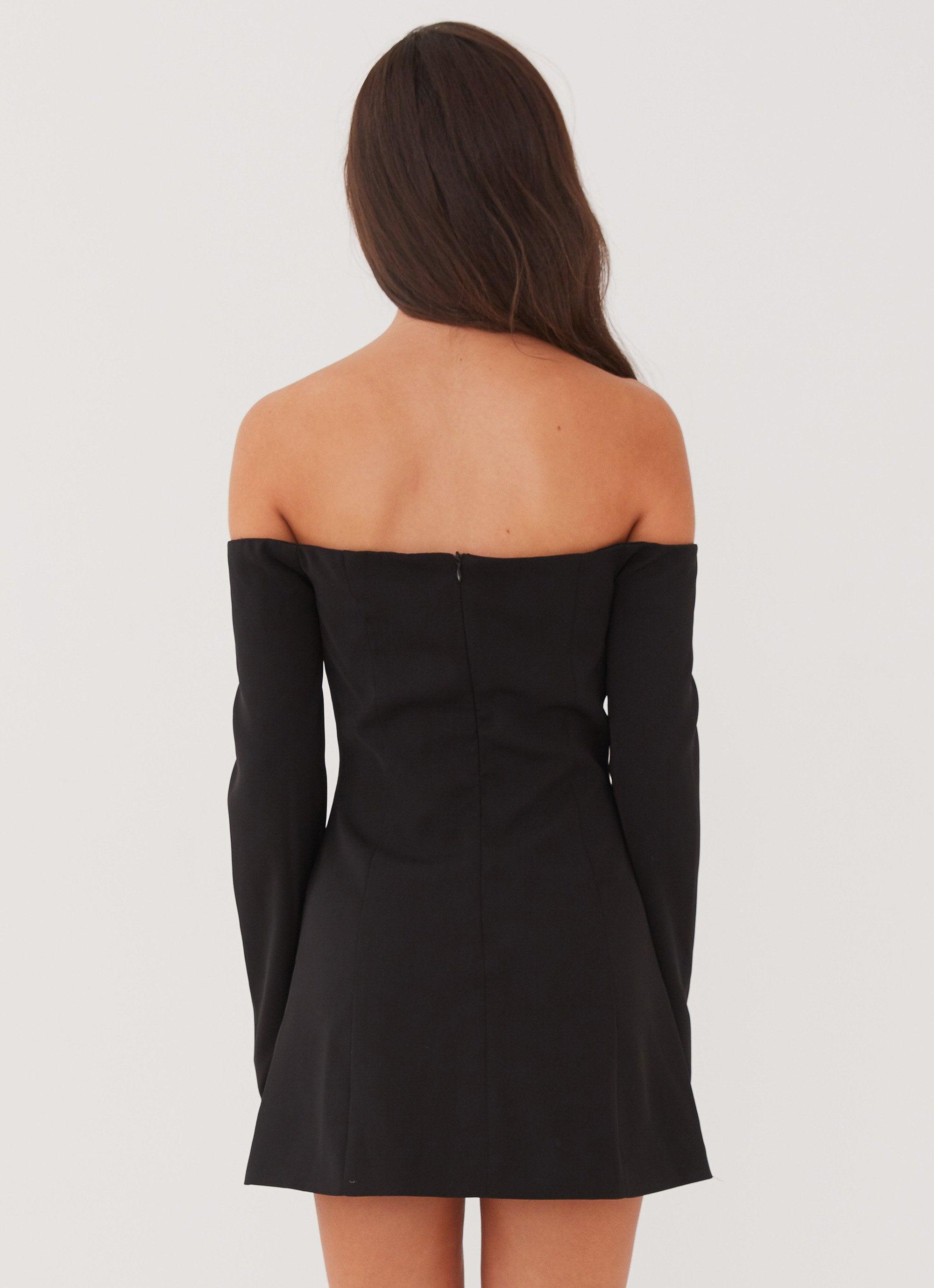 Dominique Blazer Mini Dress - Black Product Image