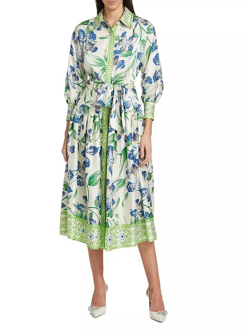 Floral Twill Cocktail Dress Product Image