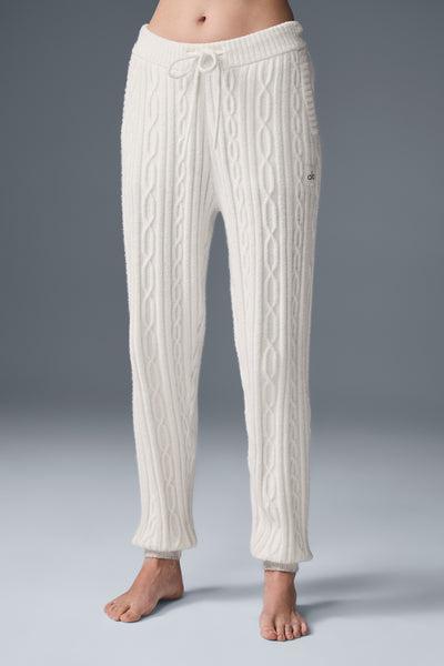 Cable Knit Winter Bliss Pant - Ivory Product Image