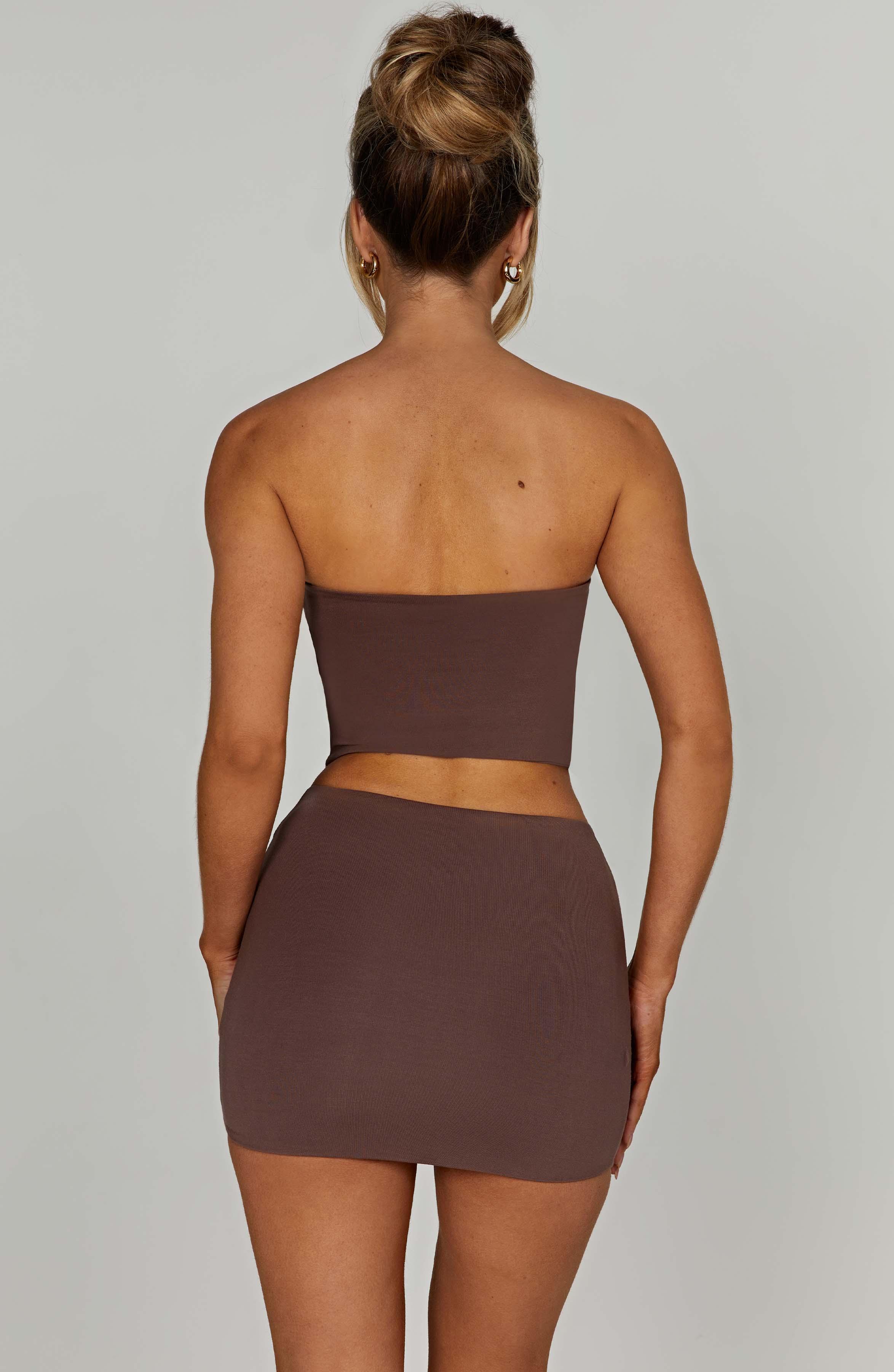 Rein Mini Skirt - Chocolate Product Image