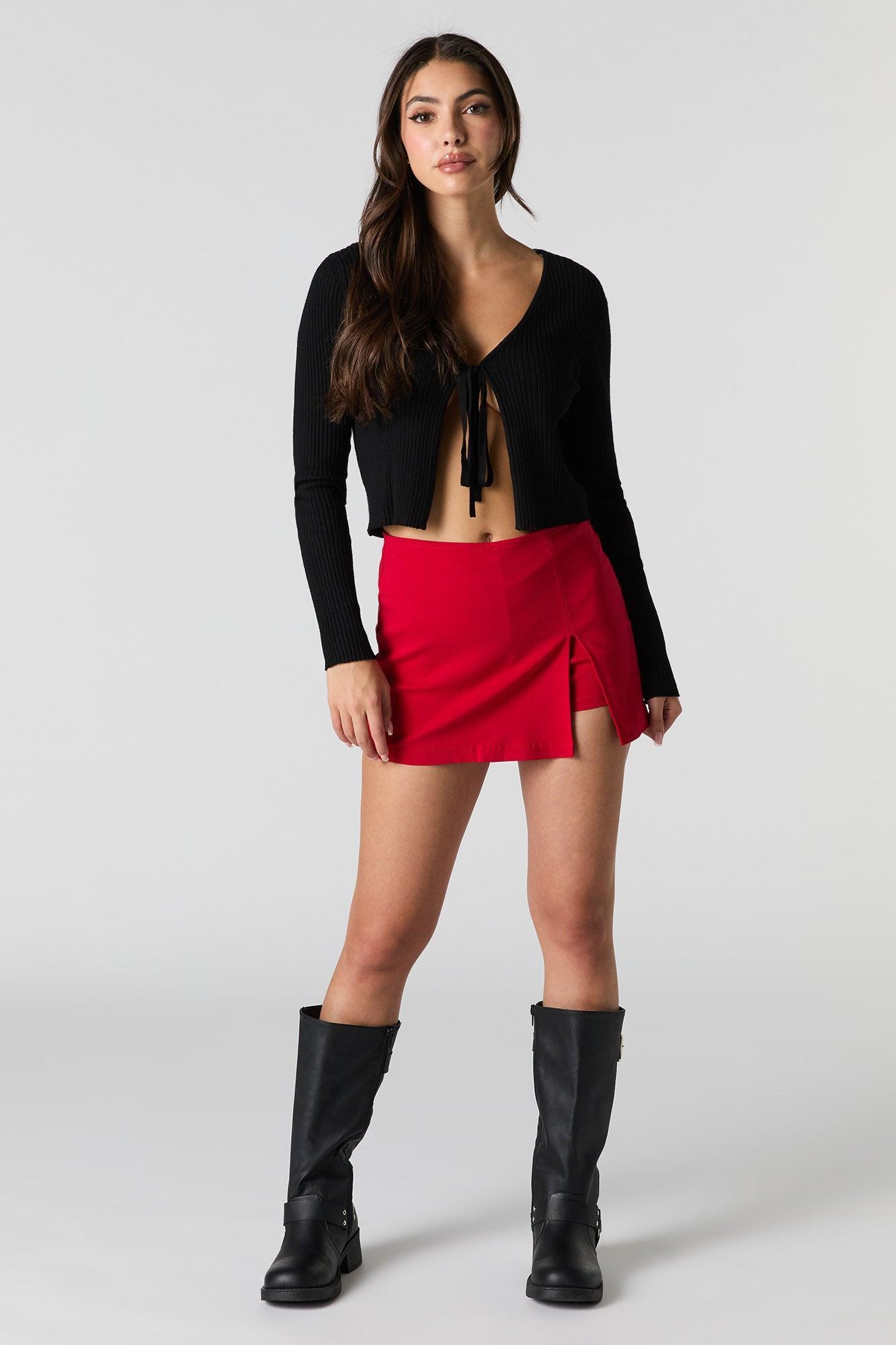 Slit Mini Skort Female Product Image