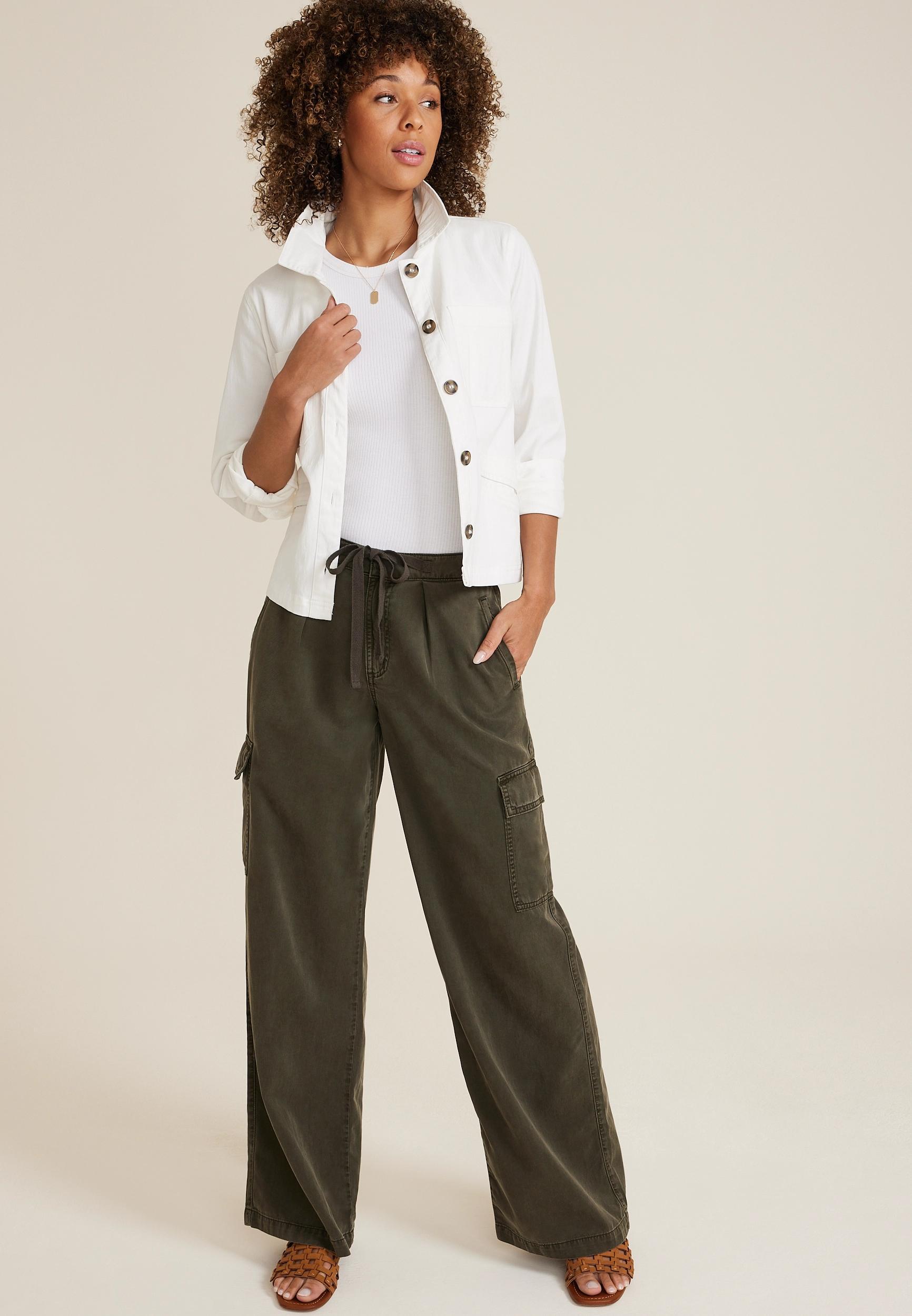 Soft Cargo High Rise Wide Leg Pant Product Image