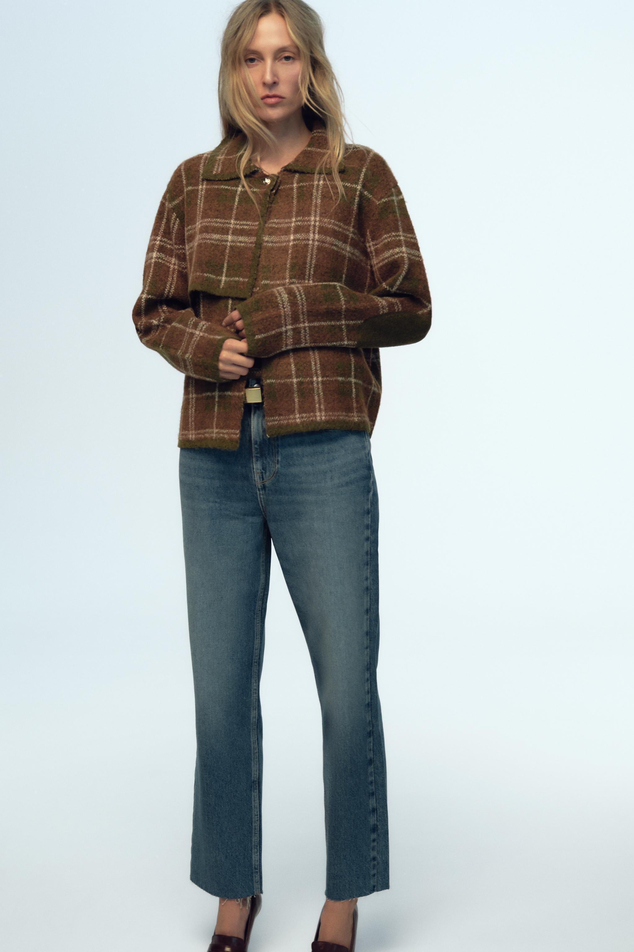 PLAID KNIT JACKET product image