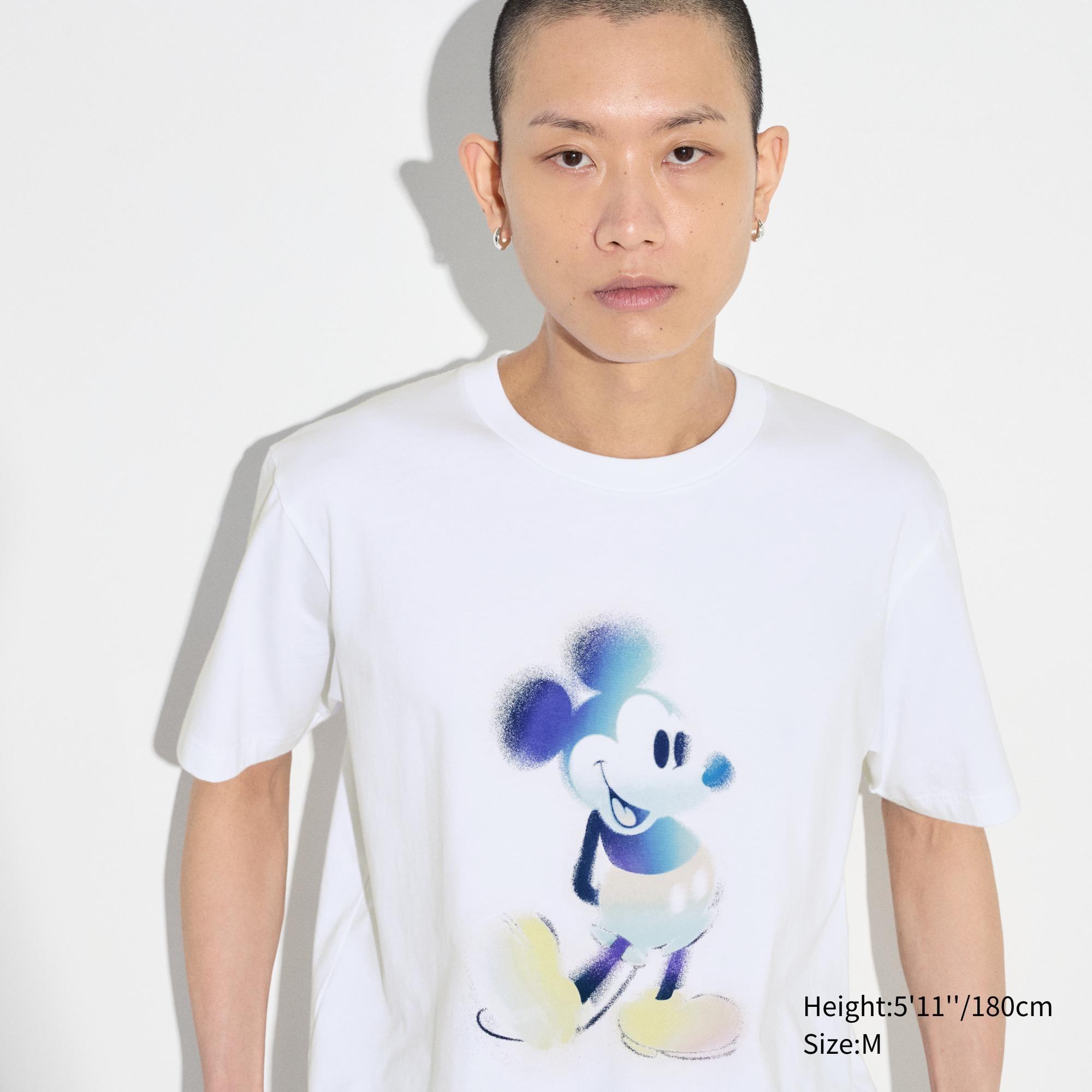 Mens Mickey Stands Ut (Short-Sleeve Graphic T-Shirt) White Large UNIQLO US Product Image