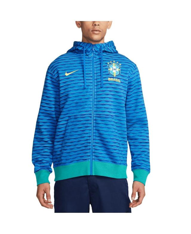 Brazil Club Fleece Nike Men's Soccer Full-Zip Hoodie Product Image